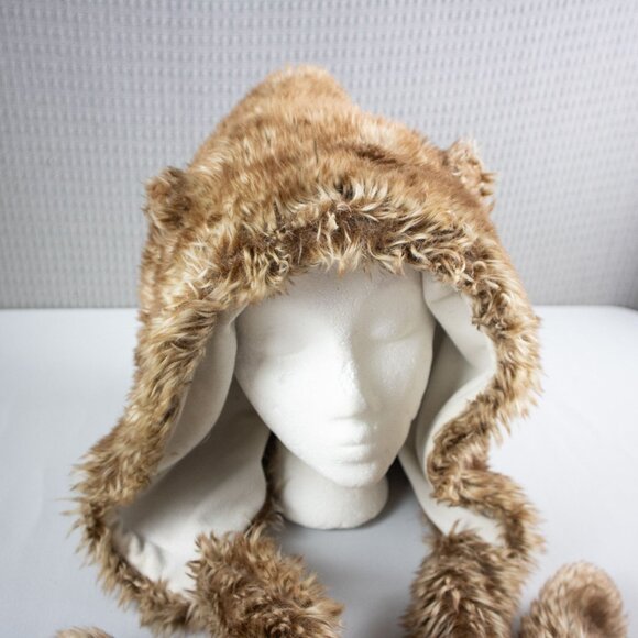 Bolli Imports Acrylic Oversized Bear Hoodie Hat - Picture 2 of 8
